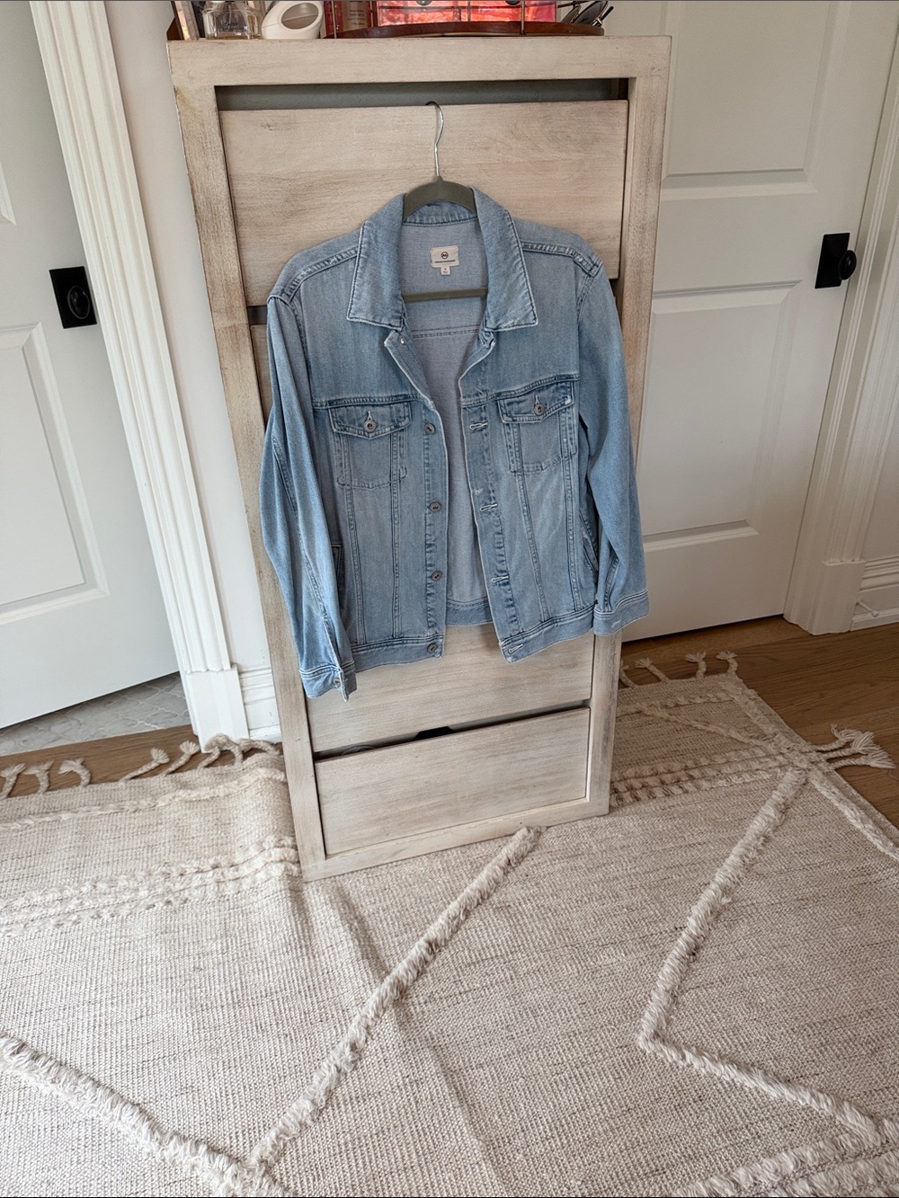 Ag Adriano Goldschmied Light Blue Denim Jacket